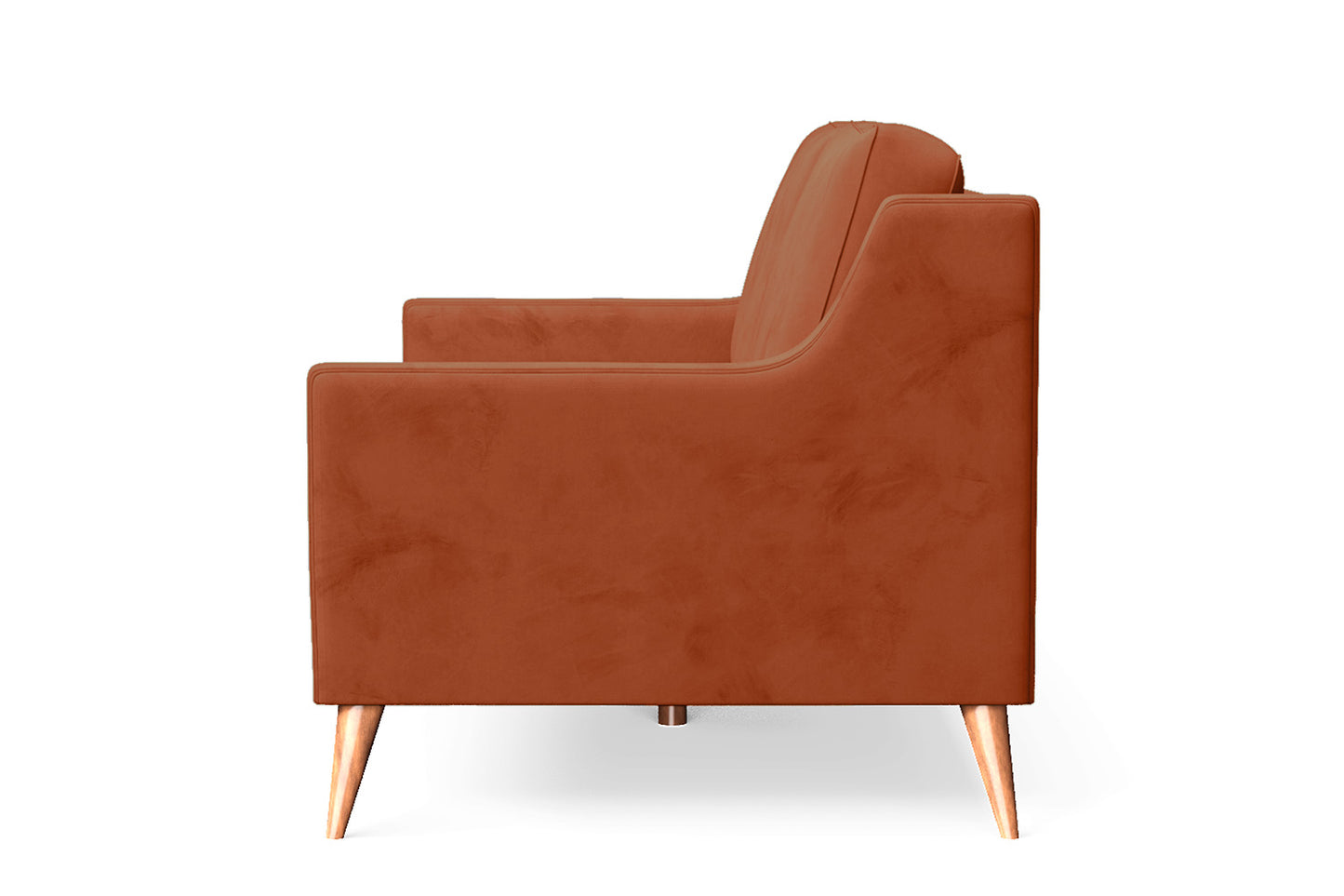 Aquila 2 Seater Sofa Orange Velvet