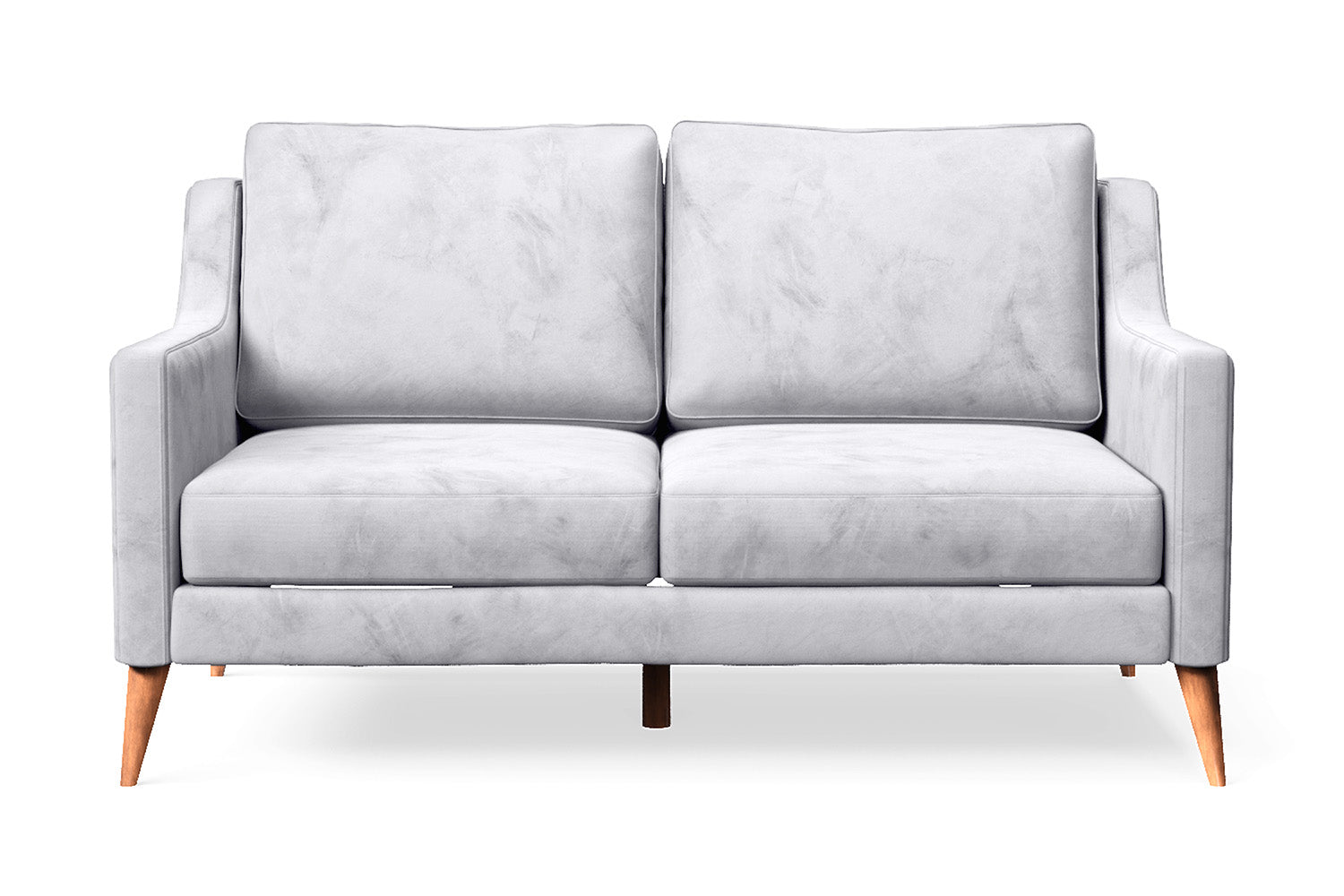 Aquila 2 Seater Sofa Silver Velvet