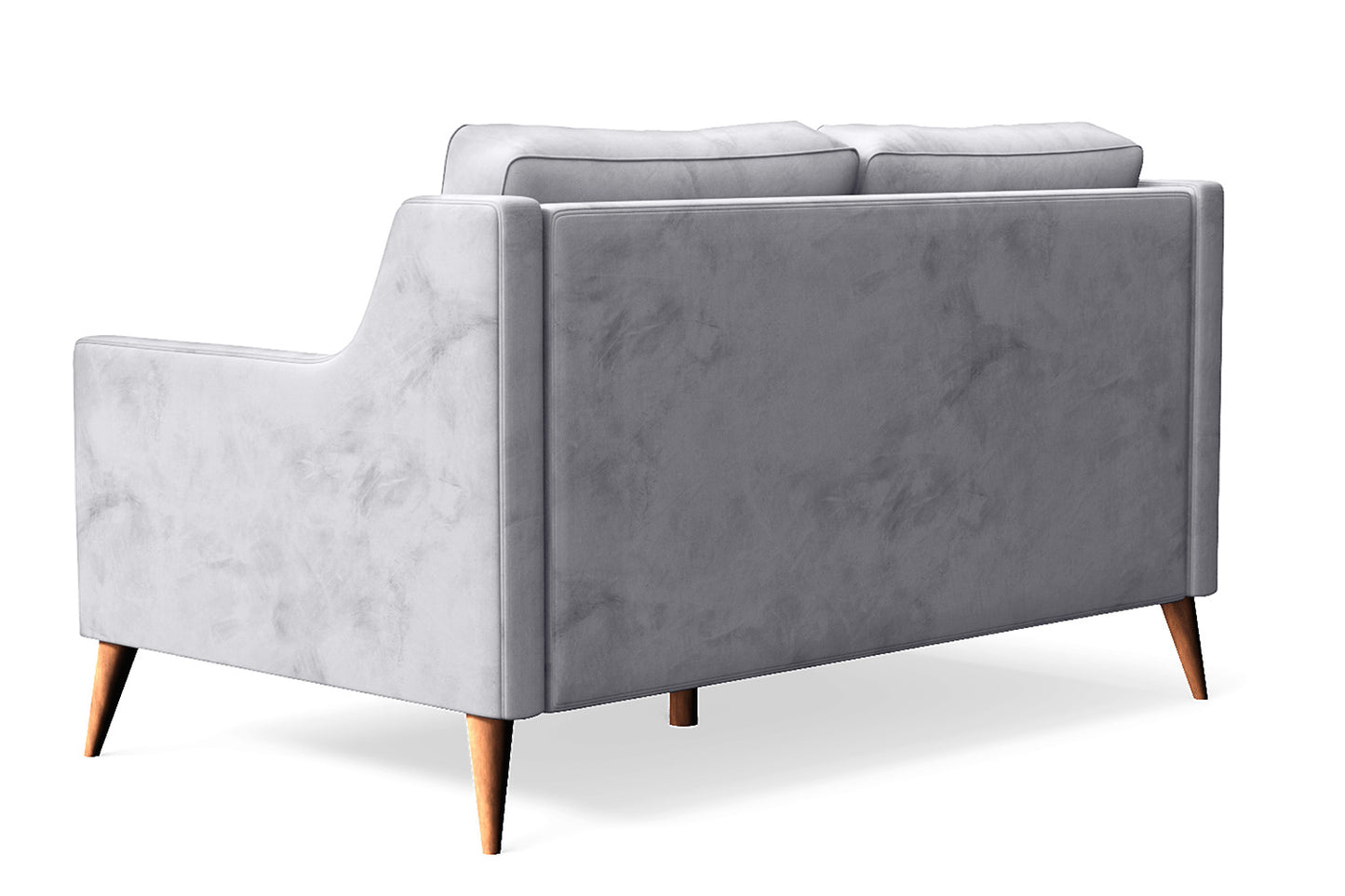 Aquila 2 Seater Sofa Silver Velvet