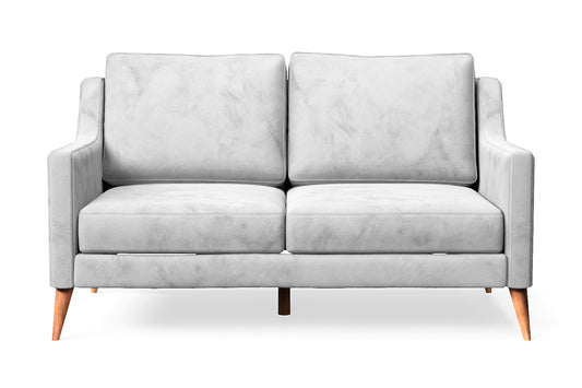 Aquila 2 Seater Sofa White Velvet