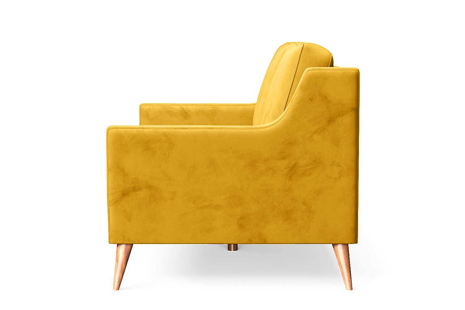 Aquila 2 Seater Sofa Yellow Velvet