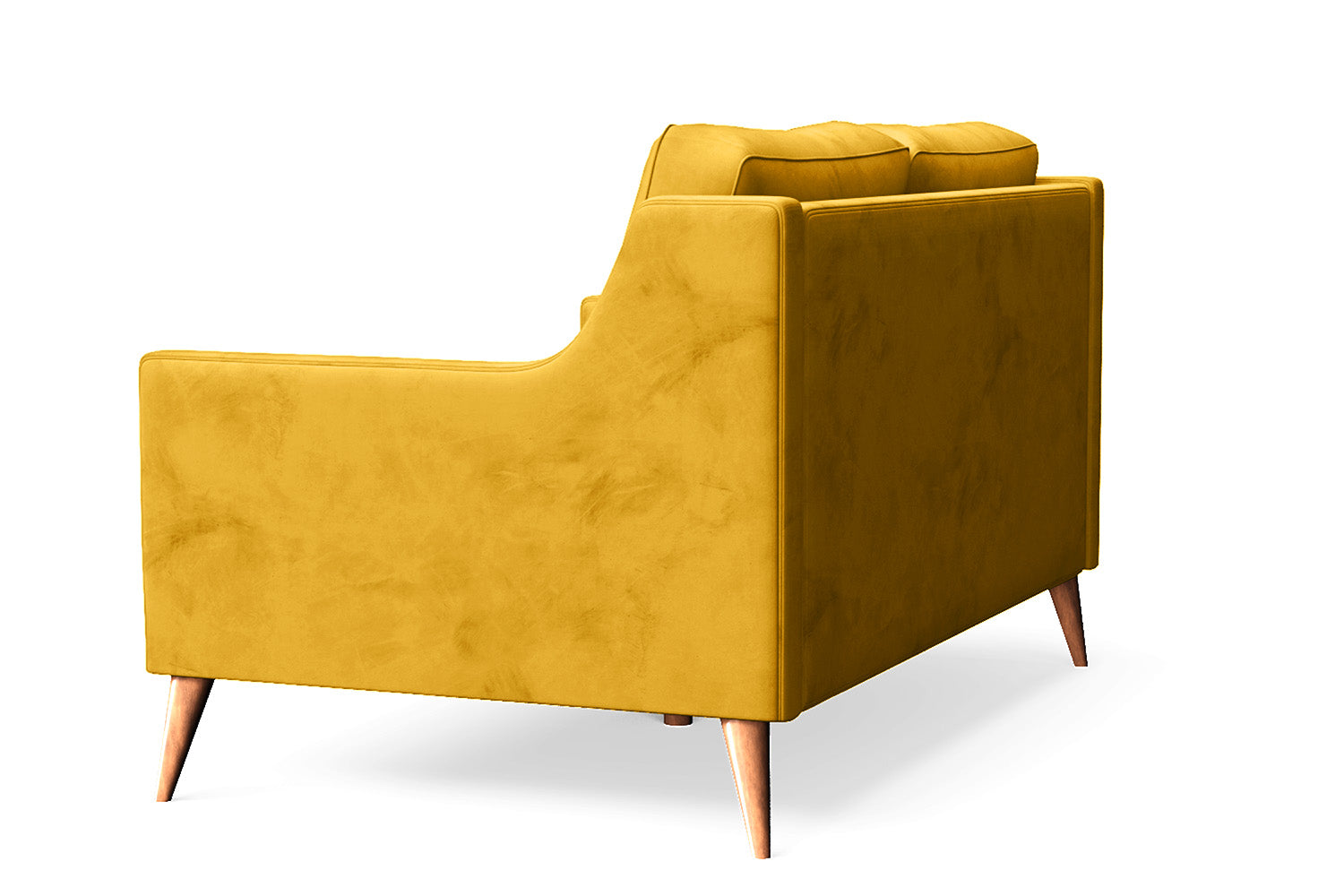 Aquila 2 Seater Sofa Yellow Velvet