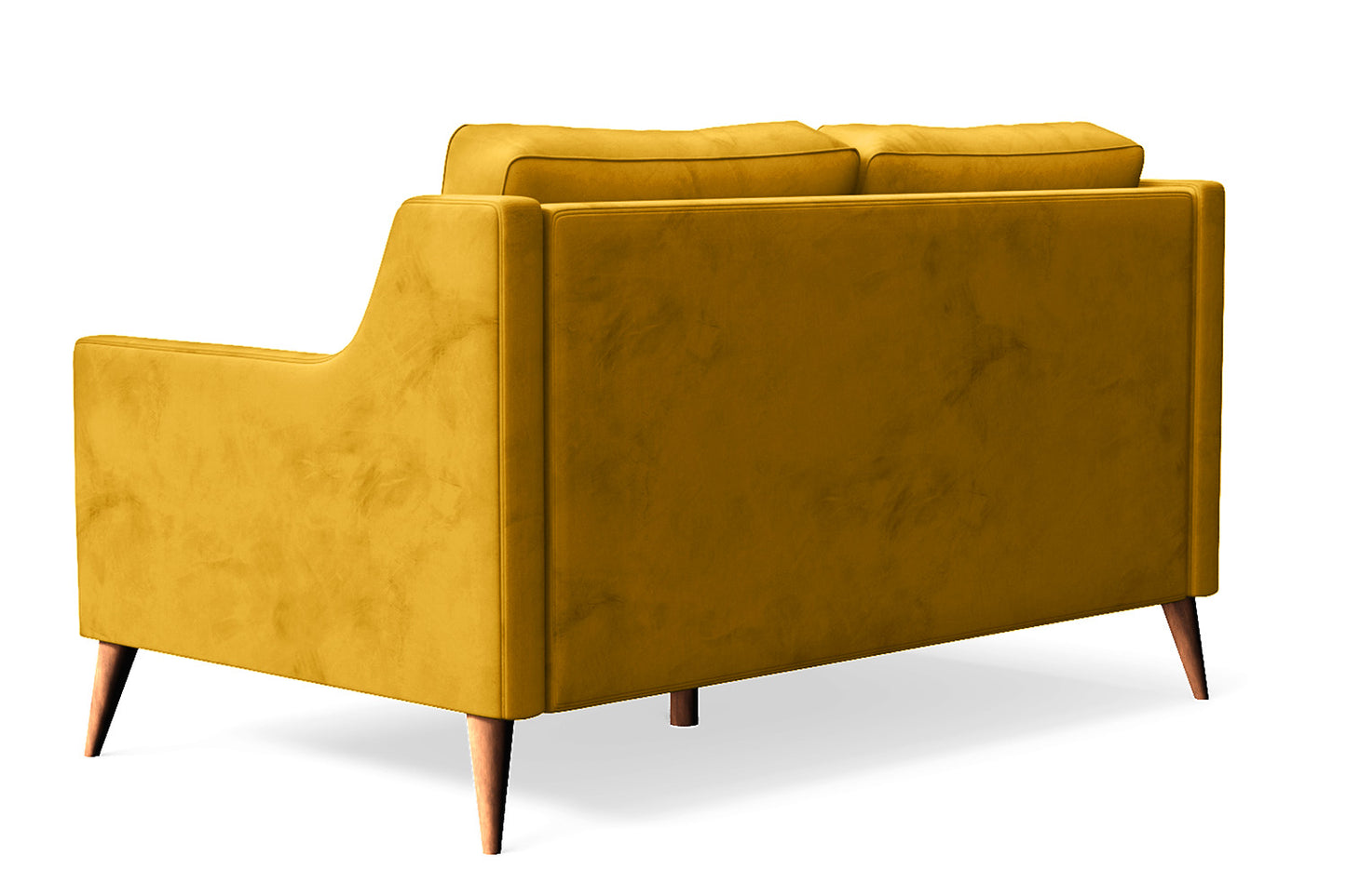 Aquila 2 Seater Sofa Yellow Velvet