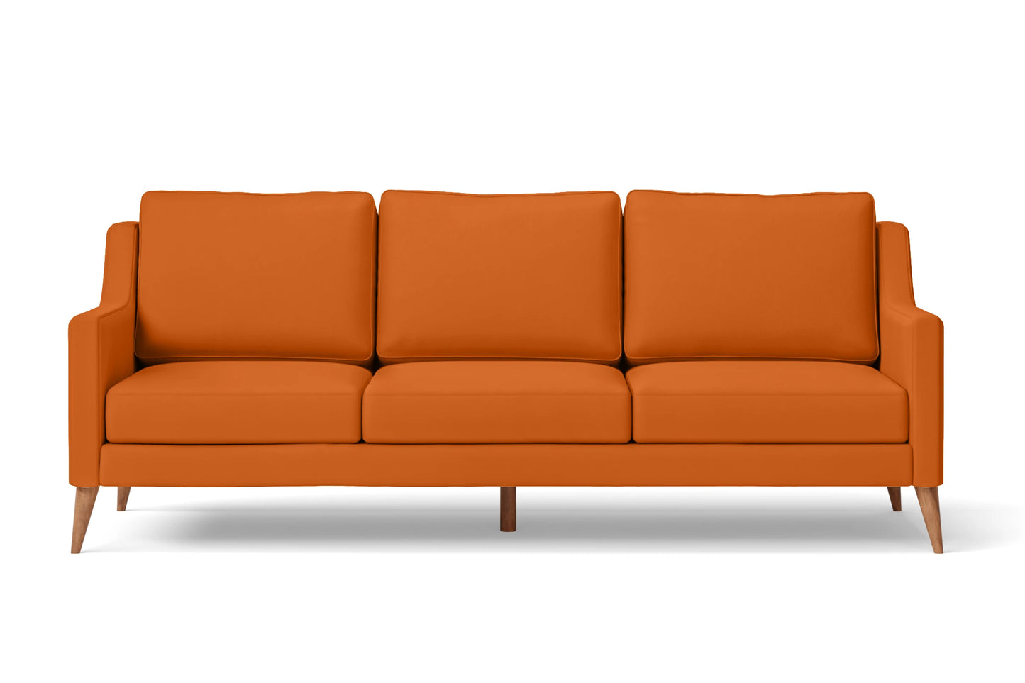 Aquila 3 Seater Sofa Orange Leather