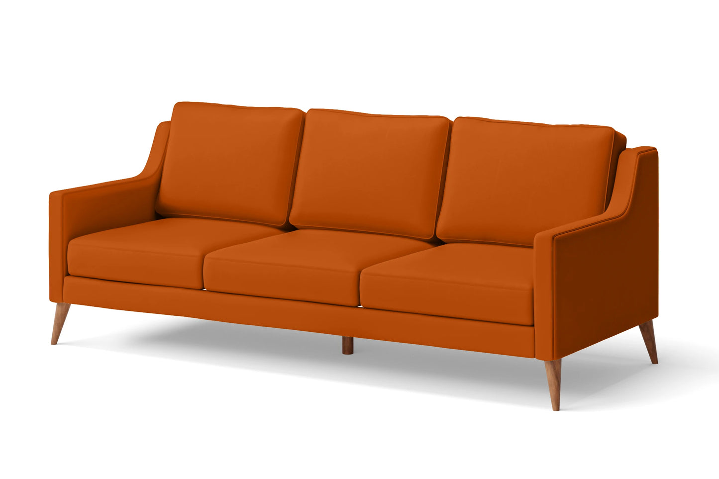 Aquila 3 Seater Sofa Orange Leather