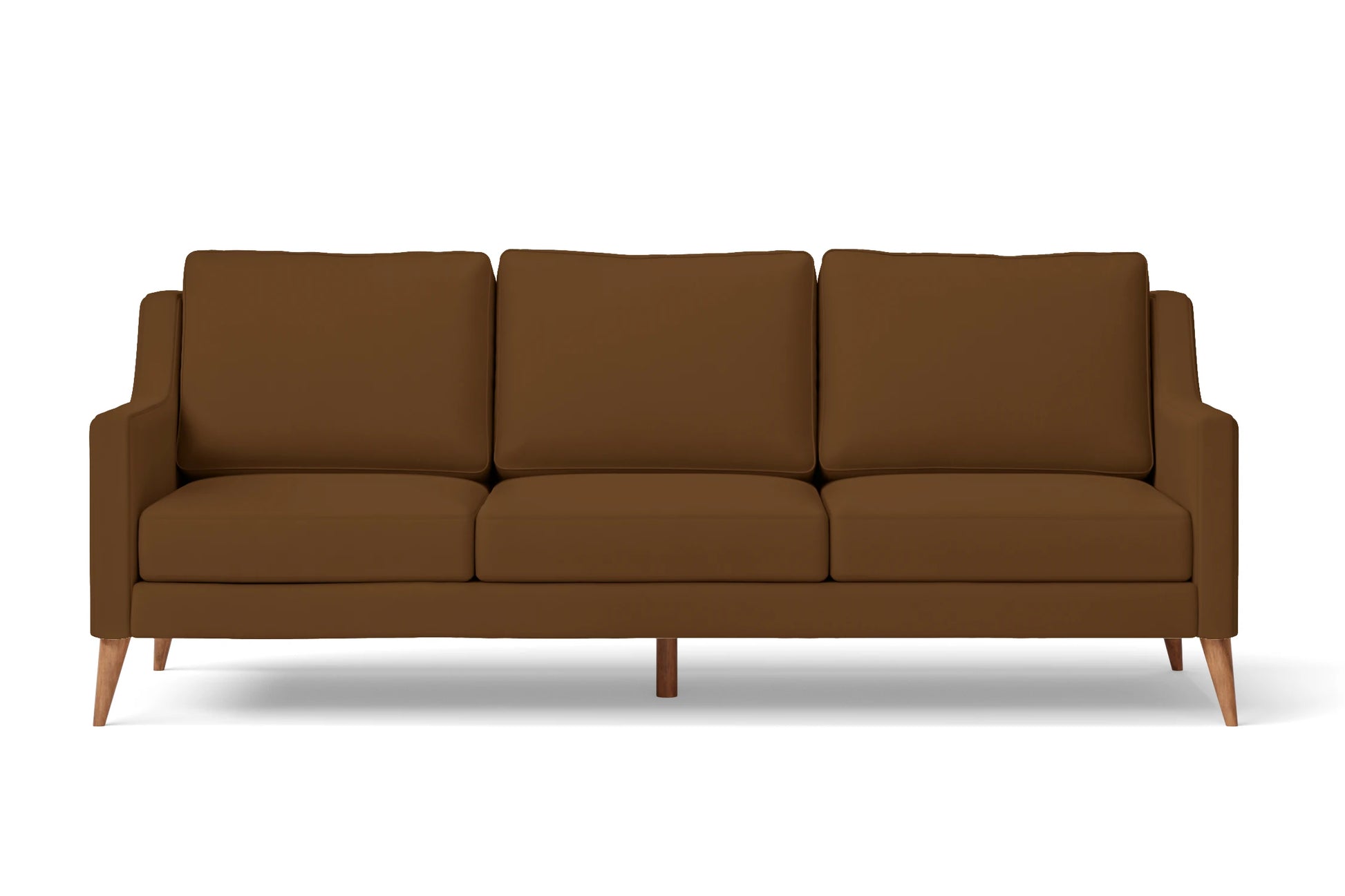 Aquila 3 Seater Sofa Walnut Brown Leather