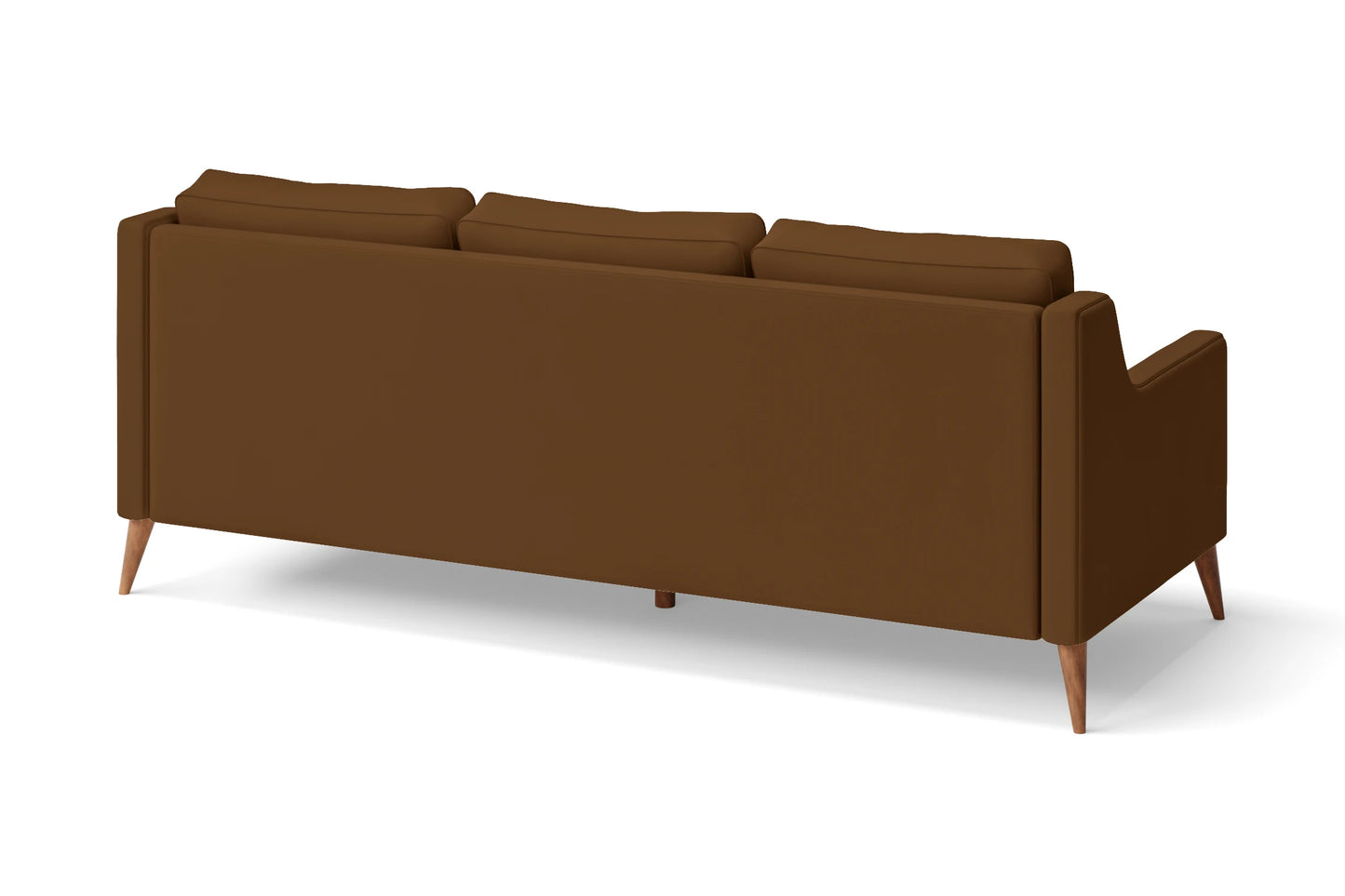 Aquila 3 Seater Sofa Walnut Brown Leather