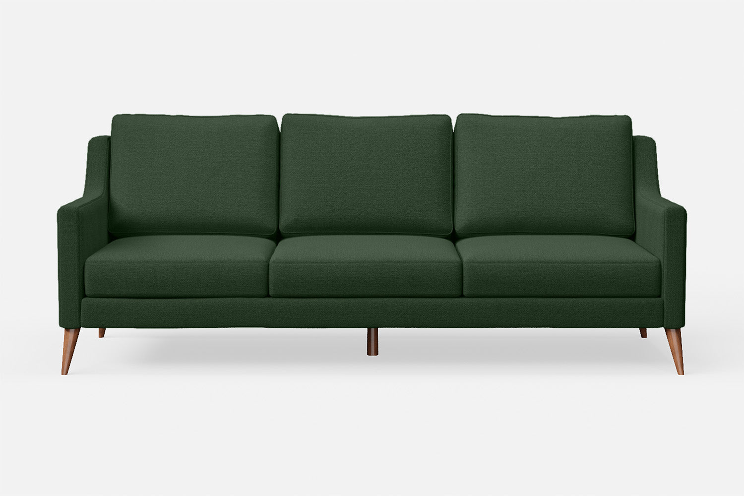 Aquila 3 Seater Sofa Forest Green Linen Fabric