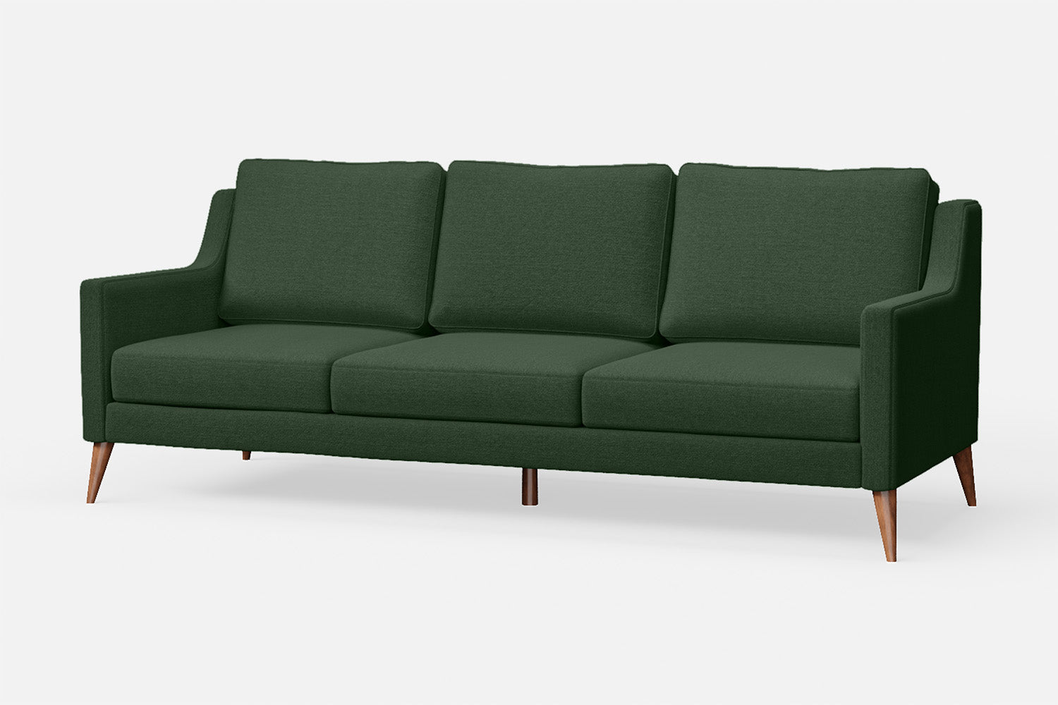 Aquila 3 Seater Sofa Forest Green Linen Fabric