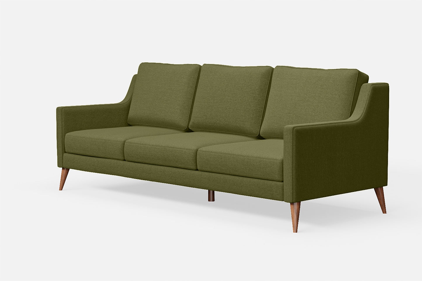 Aquila 3 Seater Sofa Olive Linen Fabric