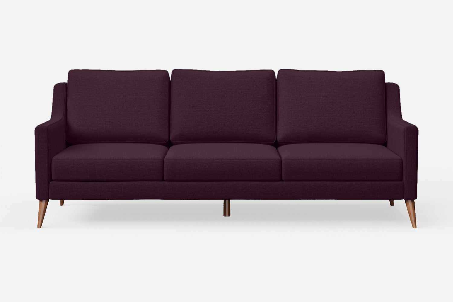 Aquila 3 Seater Sofa Purple Linen Fabric