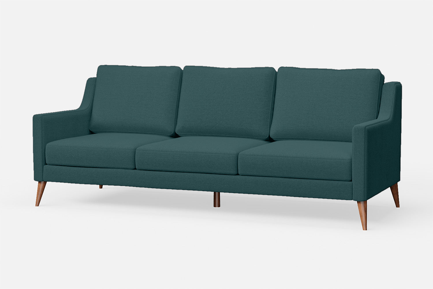 Aquila 3 Seater Sofa Teal Linen Fabric