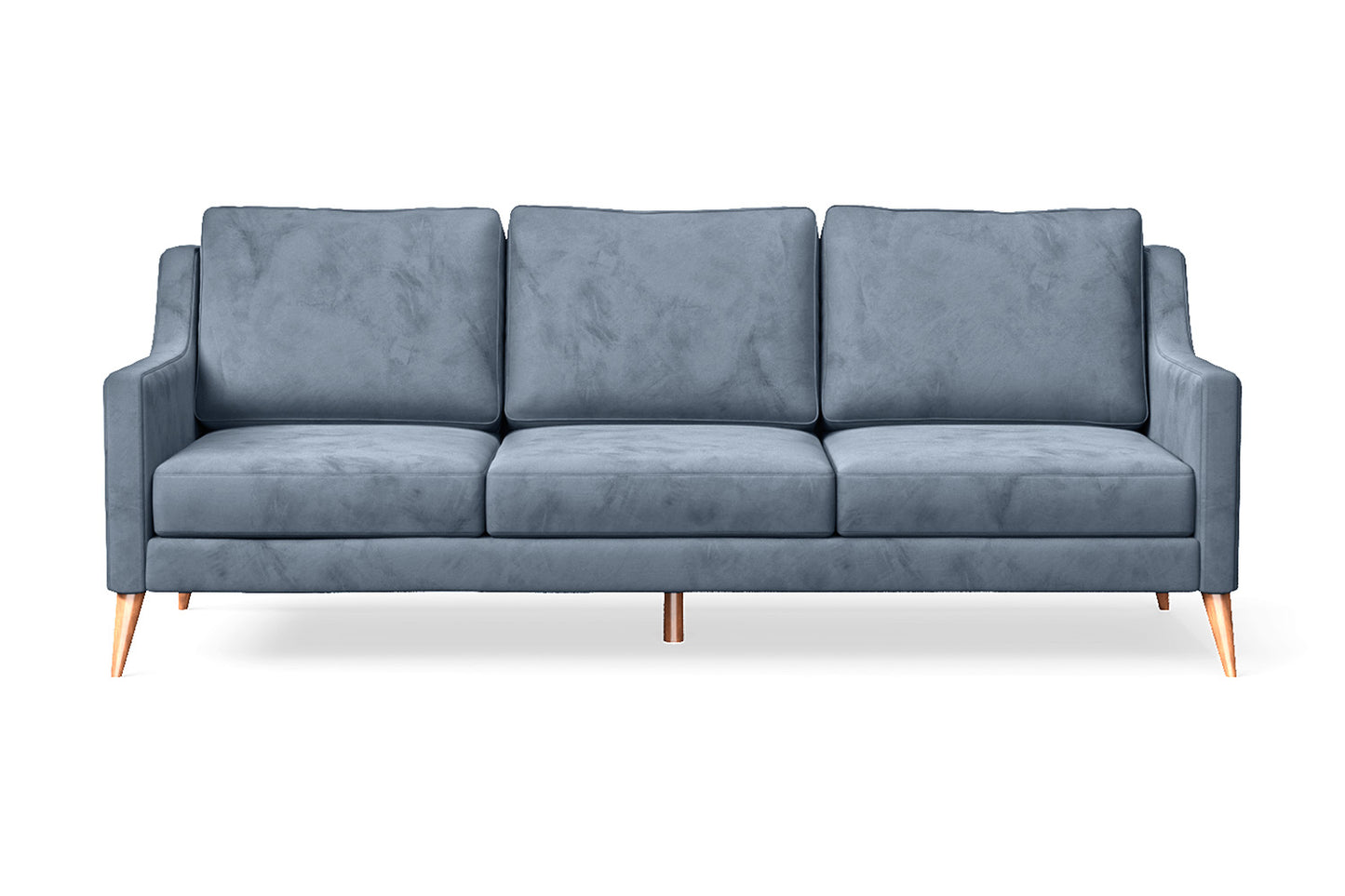 Aquila 3 Seater Sofa Baby Blue Velvet