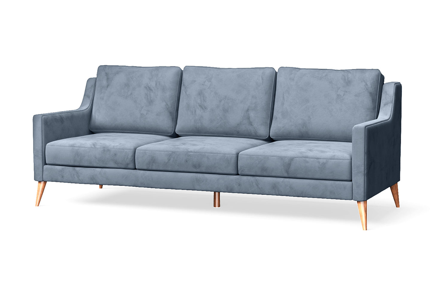 Aquila 3 Seater Sofa Baby Blue Velvet