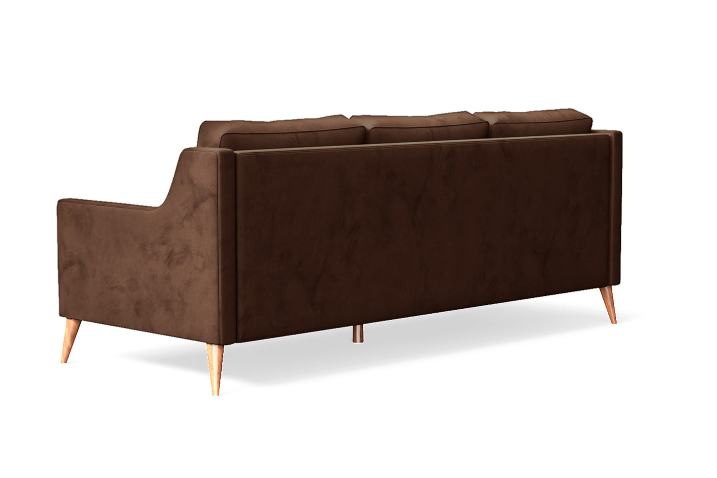 Aquila 3 Seater Sofa Coffee Brown Velvet