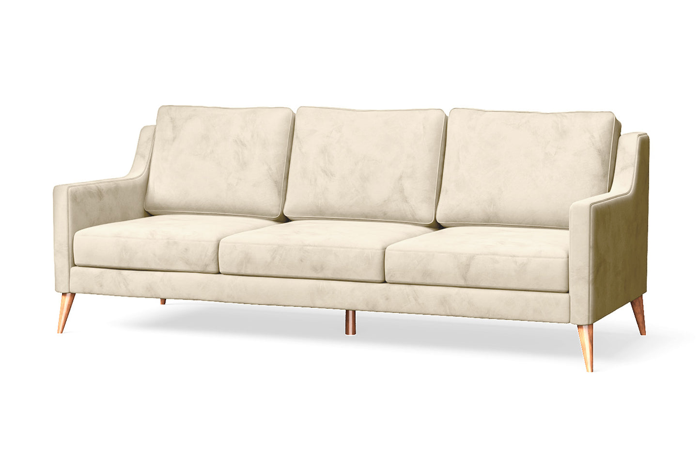 Aquila 3 Seater Sofa Cream Velvet