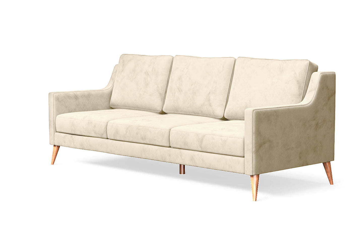 Aquila 3 Seater Sofa Cream Velvet