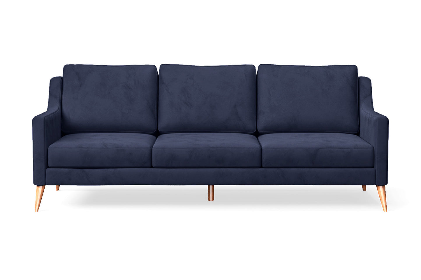 Aquila 3 Seater Sofa Dark Blue Velvet