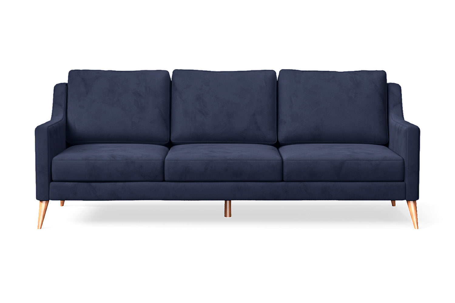 Aquila 3 Seater Sofa Dark Blue Velvet