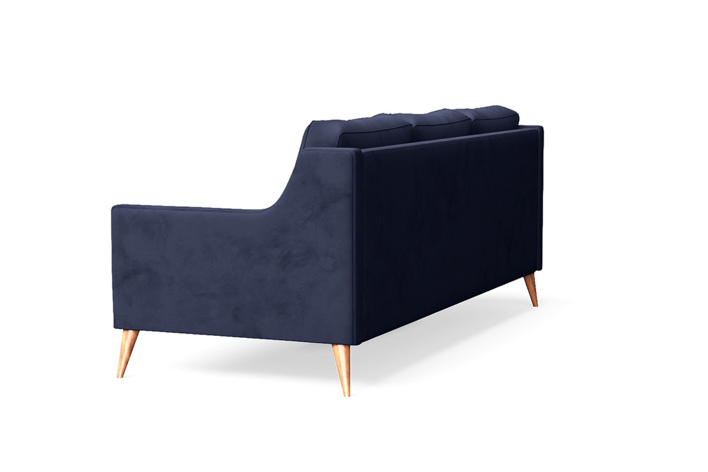 Aquila 3 Seater Sofa Dark Blue Velvet