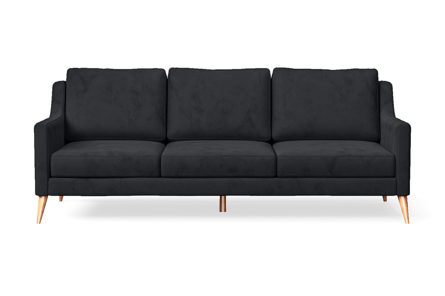 Aquila 3 Seater Sofa Dark Grey Velvet