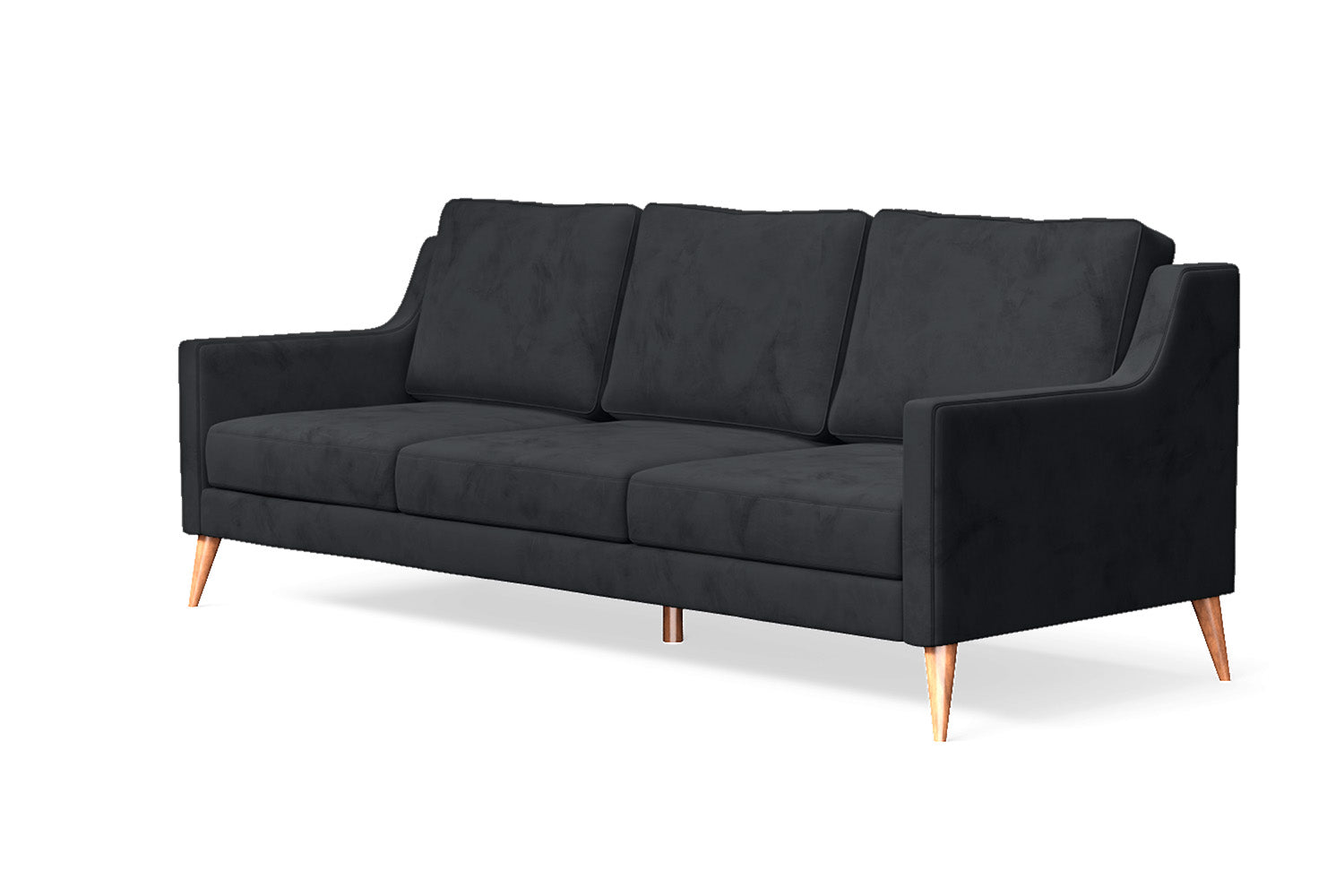 Aquila 3 Seater Sofa Dark Grey Velvet