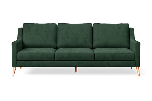 Aquila 3 Seater Sofa Green Velvet