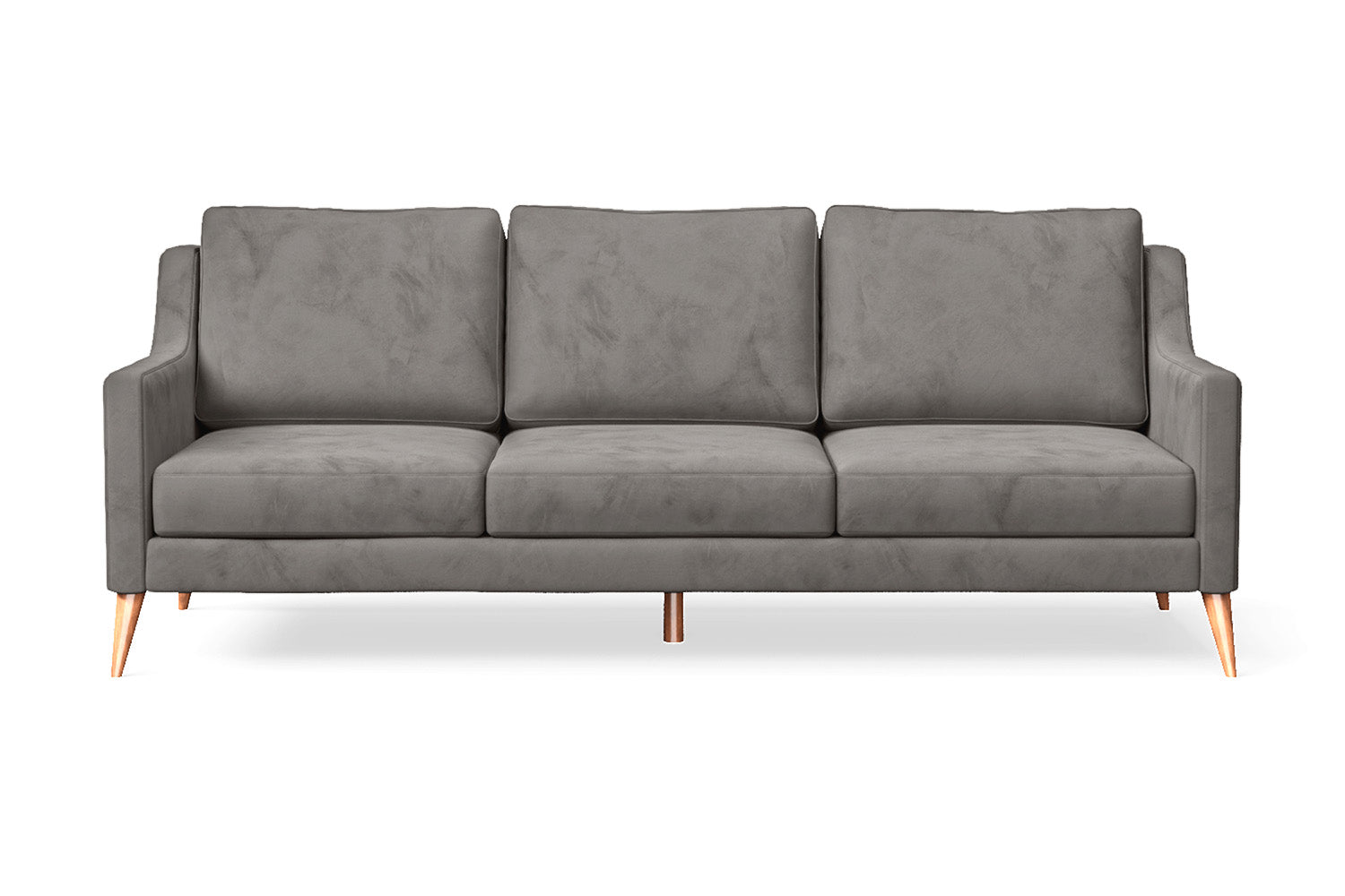 Aquila 3 Seater Sofa Grey Velvet