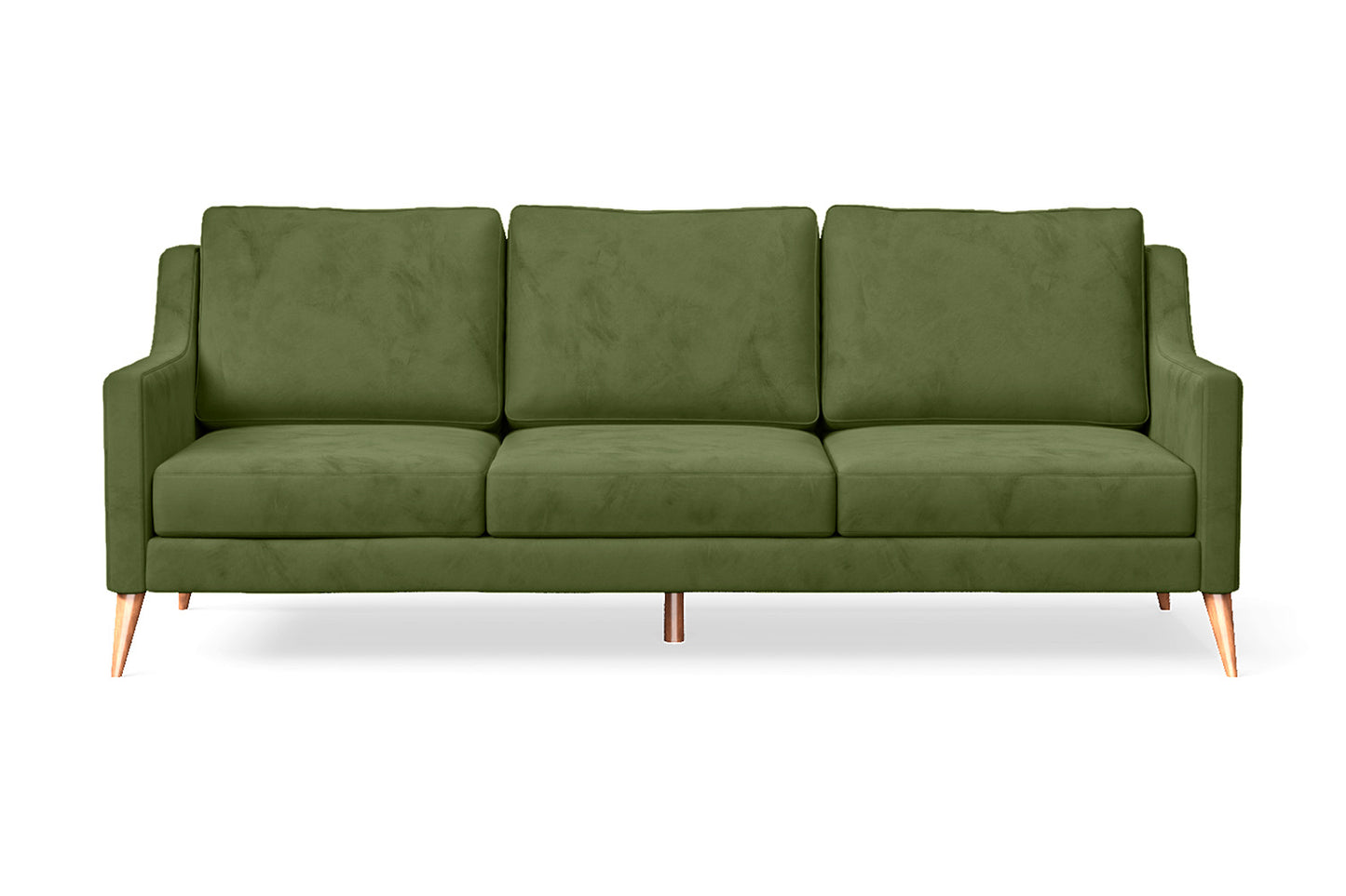 Aquila 3 Seater Sofa Lime Velvet