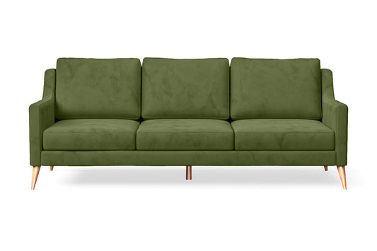 Aquila 3 Seater Sofa Lime Velvet