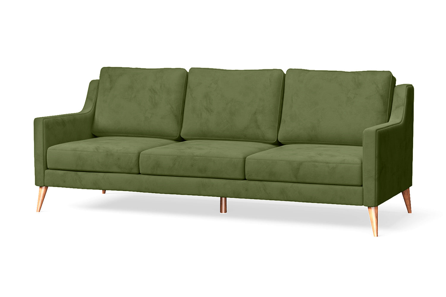 Aquila 3 Seater Sofa Lime Velvet