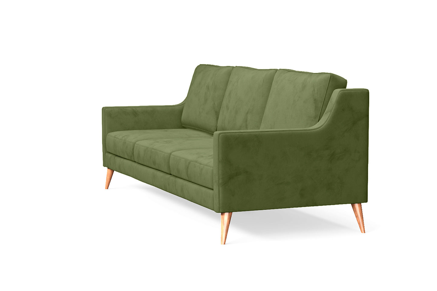 Aquila 3 Seater Sofa Lime Velvet