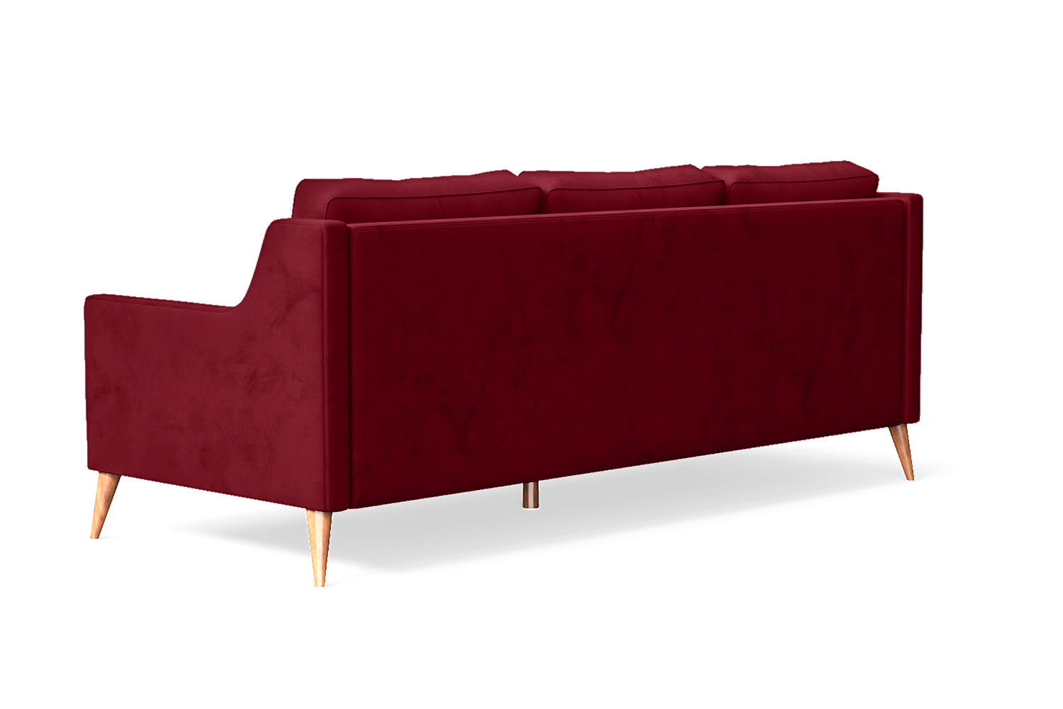 Aquila 3 Seater Sofa Red Velvet