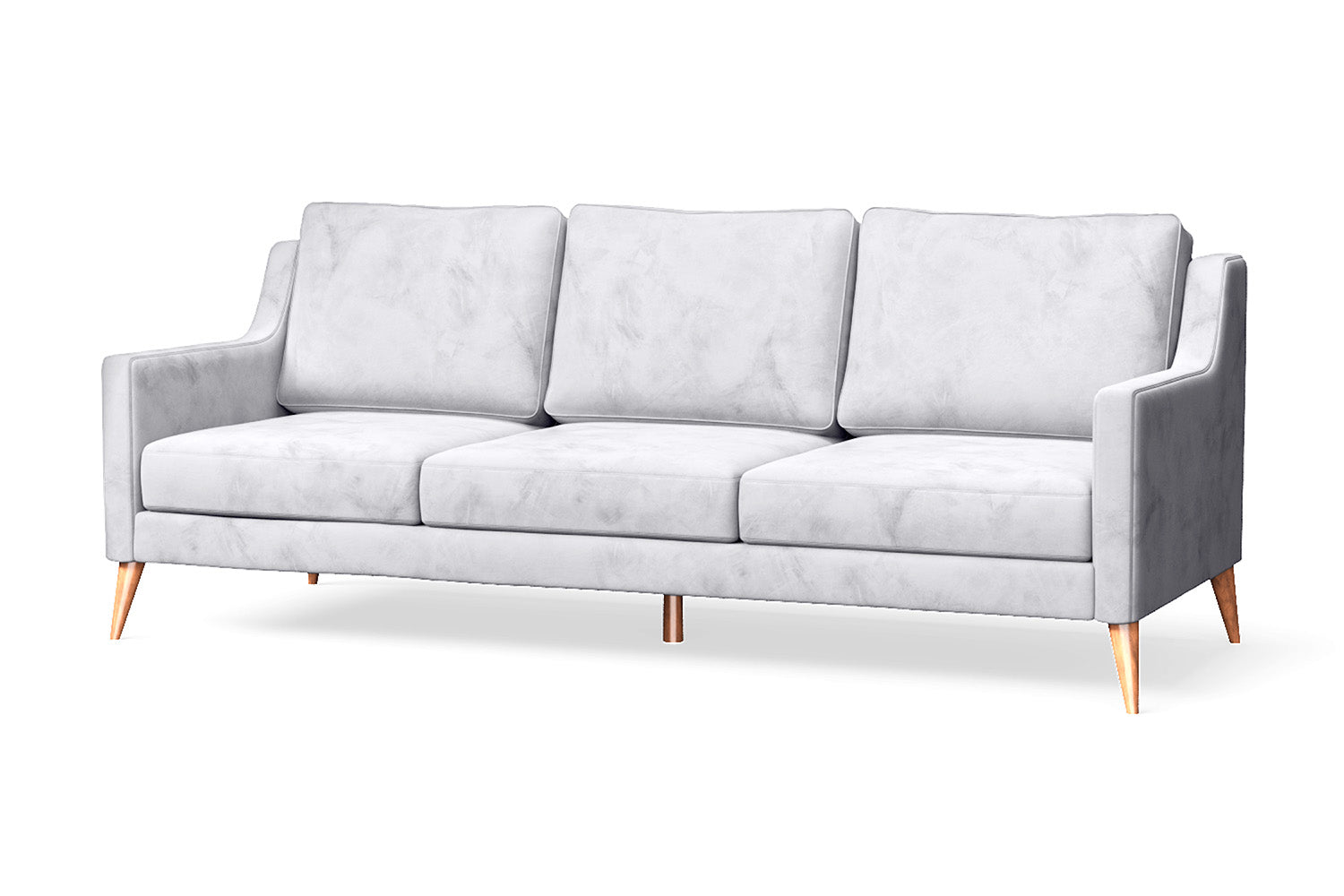 Aquila 3 Seater Sofa Silver Velvet