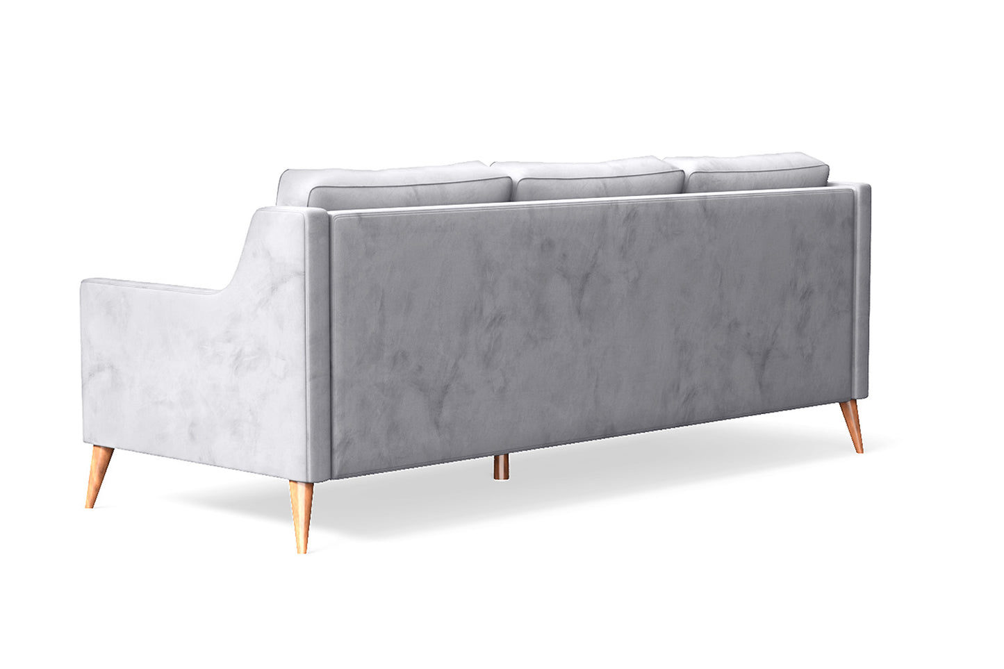 Aquila 3 Seater Sofa Silver Velvet