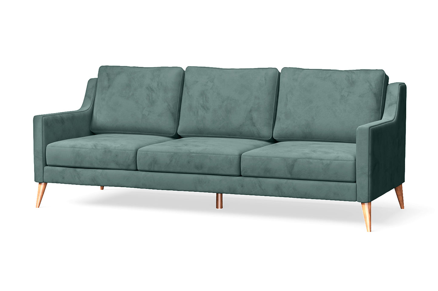 Aquila 3 Seater Sofa Teal Velvet