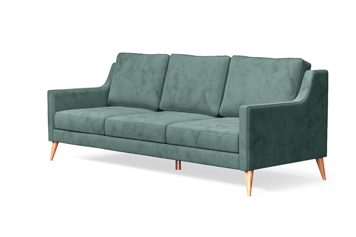 Aquila 3 Seater Sofa Teal Velvet