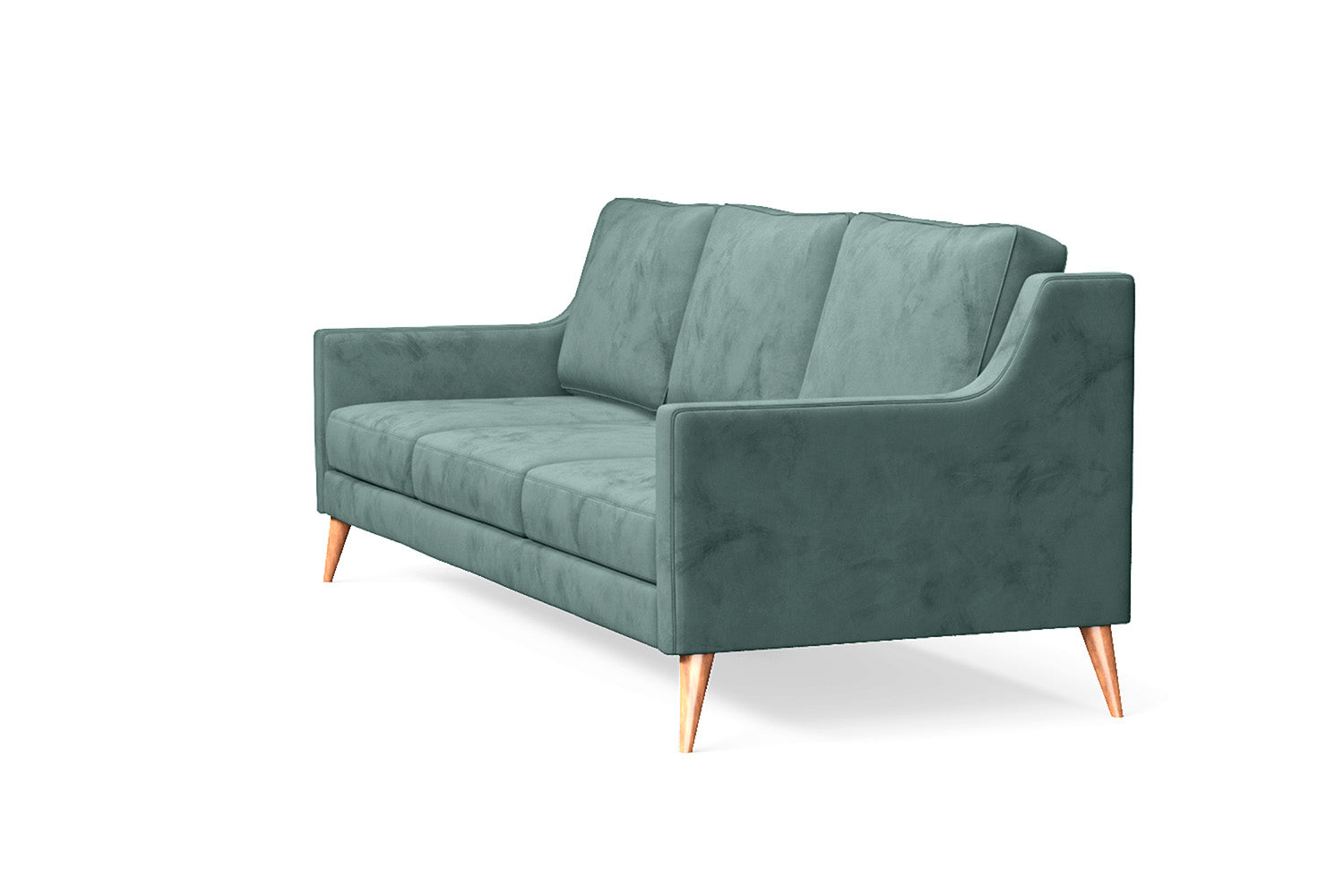 Aquila 3 Seater Sofa Teal Velvet