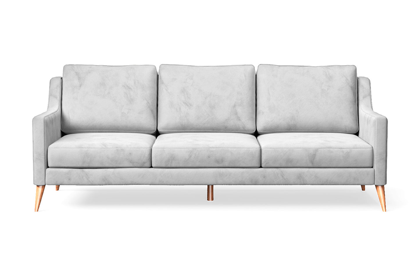 Aquila 3 Seater Sofa White Velvet