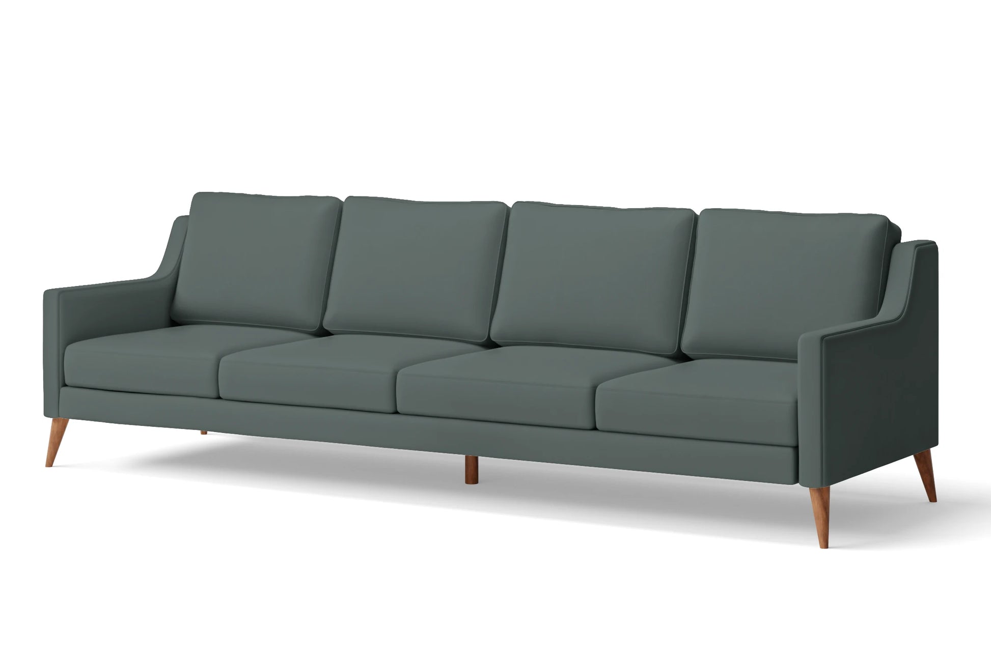 Aquila 4 Seater Sofa Dusky Turquoise Leather