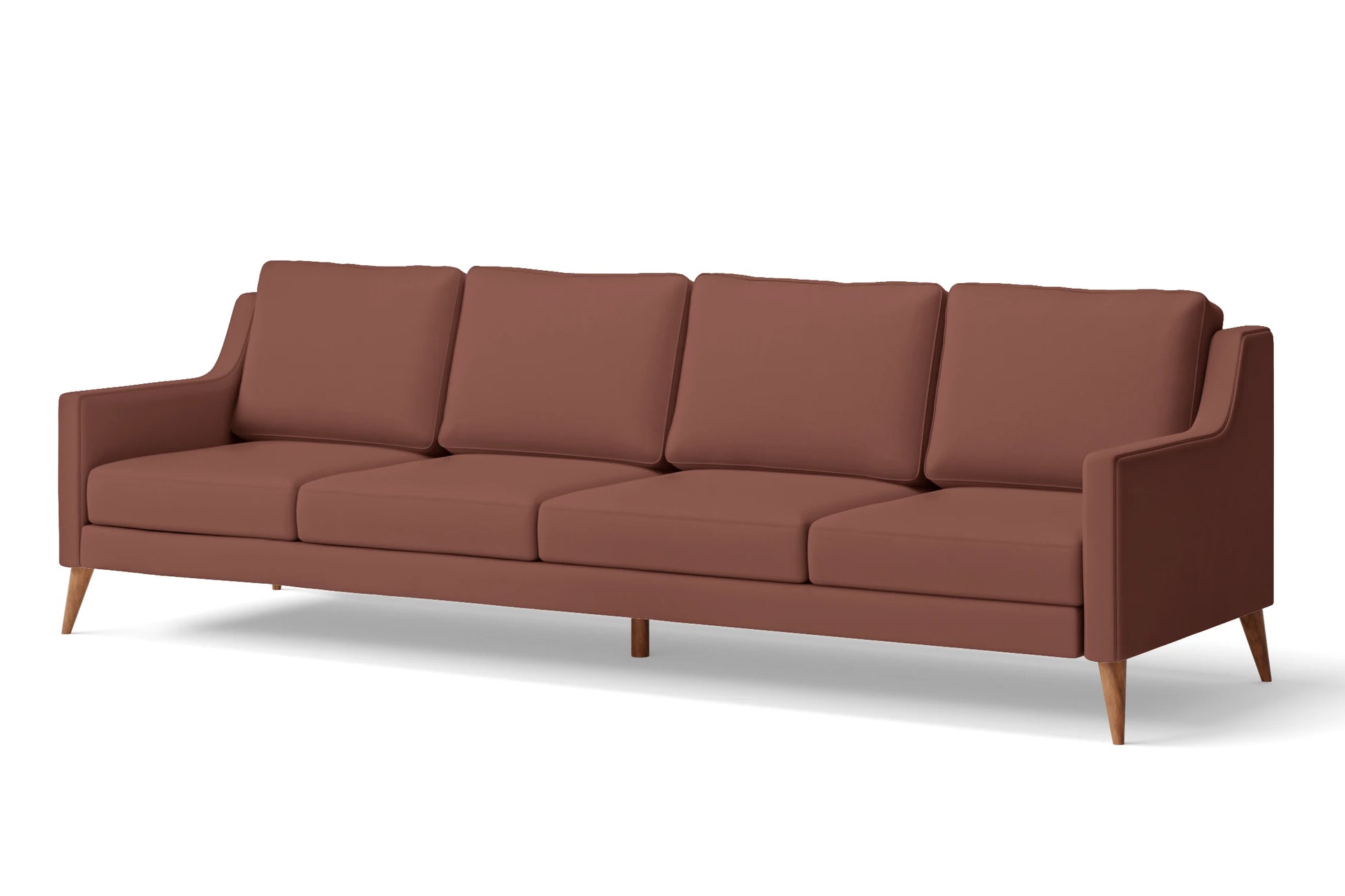 Aquila 4 Seater Sofa Mauve Leather