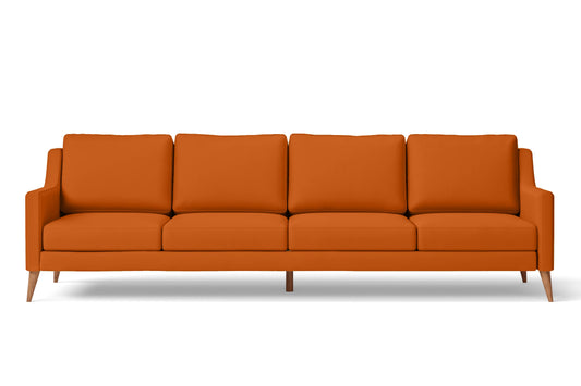 Aquila 4 Seater Sofa Orange Leather