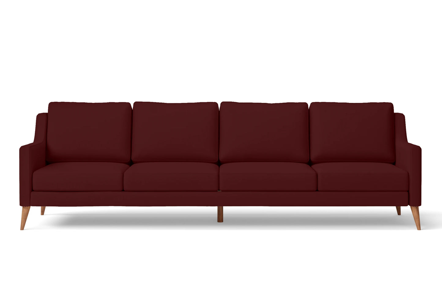 Aquila 4 Seater Sofa Red Leather