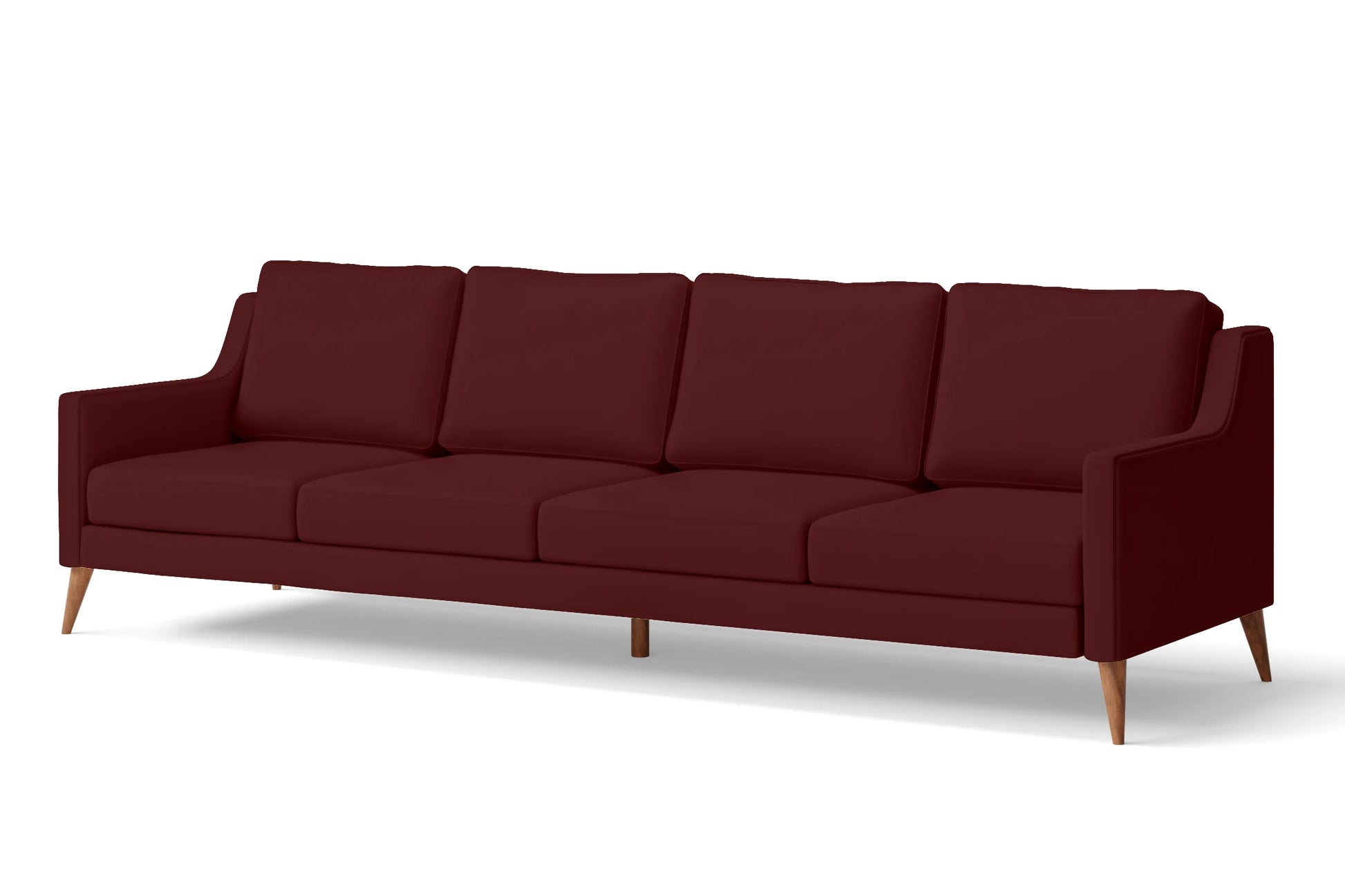 Aquila 4 Seater Sofa Red Leather