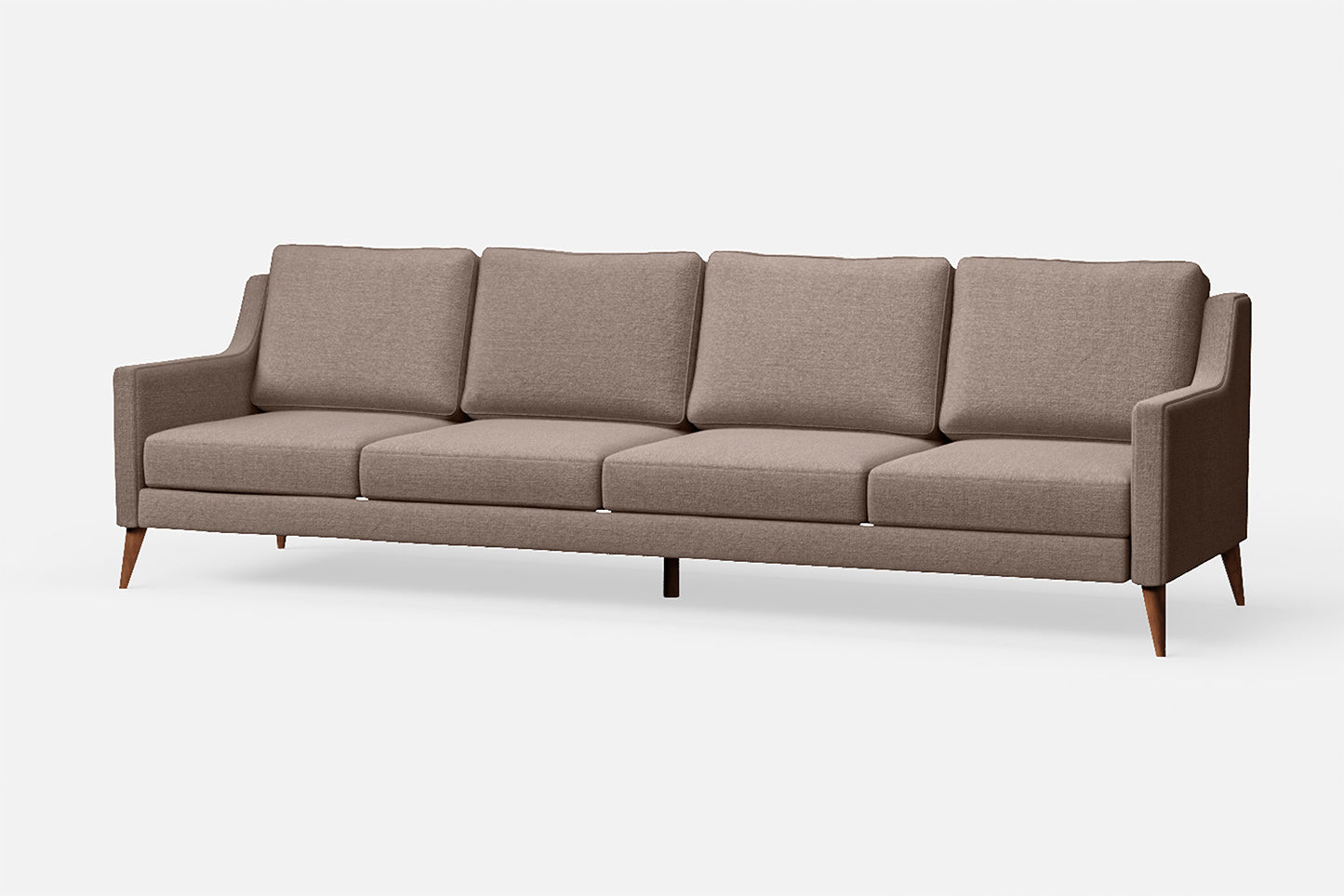 Aquila 4 Seater Sofa Caramel Linen Fabric