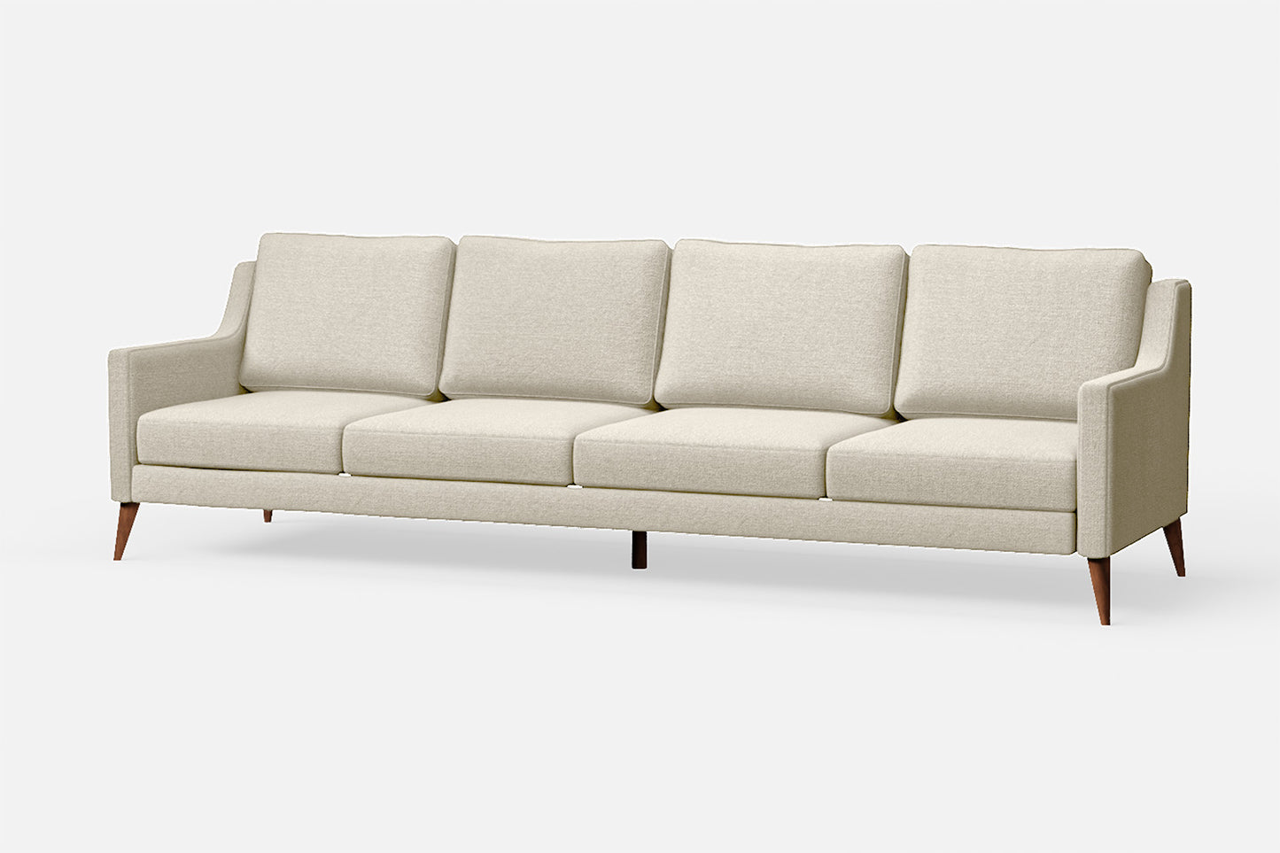 Aquila 4 Seater Sofa Cream Linen Fabric