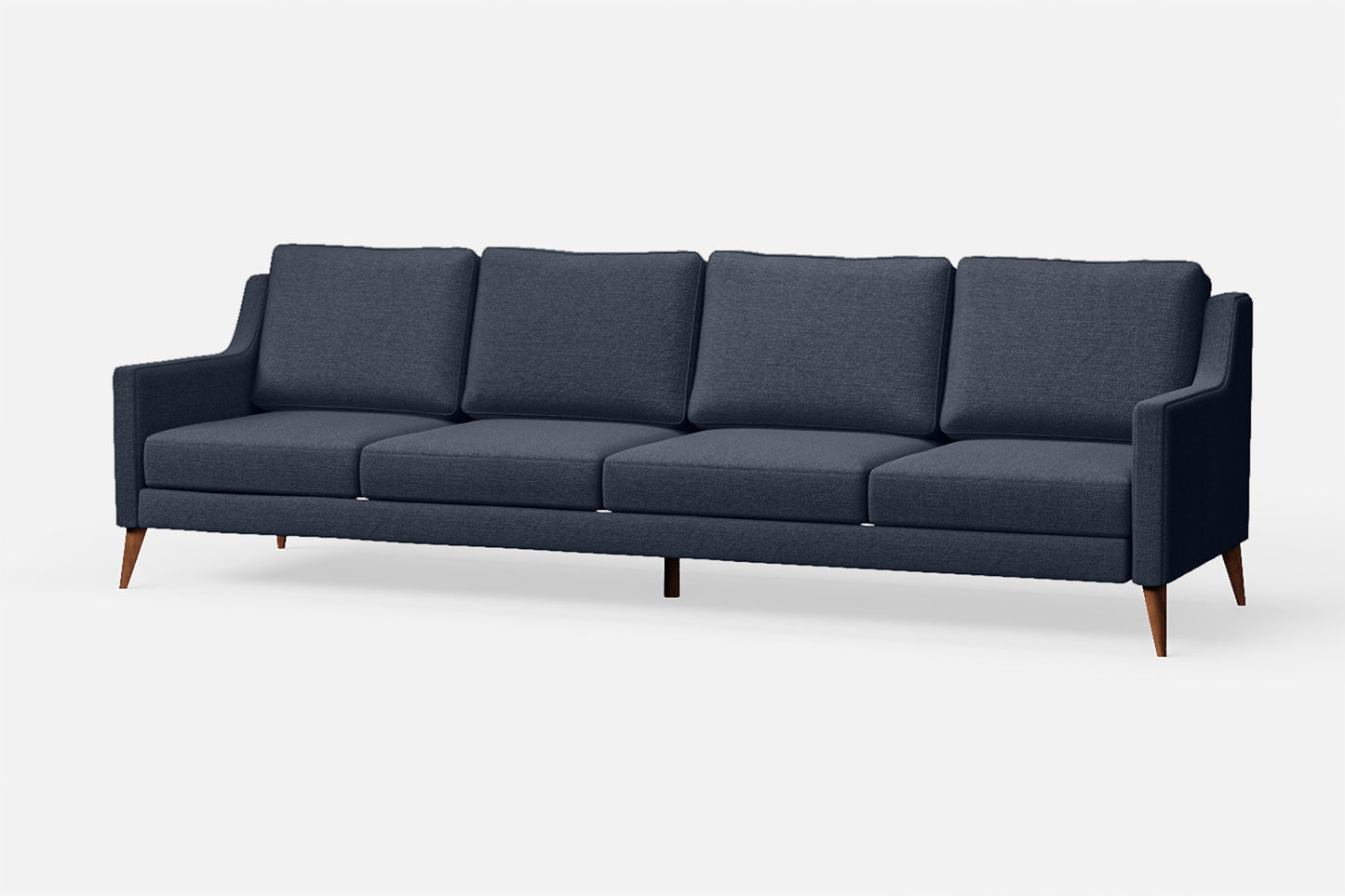 Aquila 4 Seater Sofa Dark Blue Linen Fabric