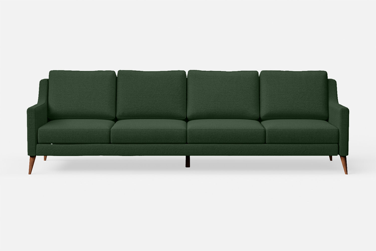 Aquila 4 Seater Sofa Forest Green Linen Fabric