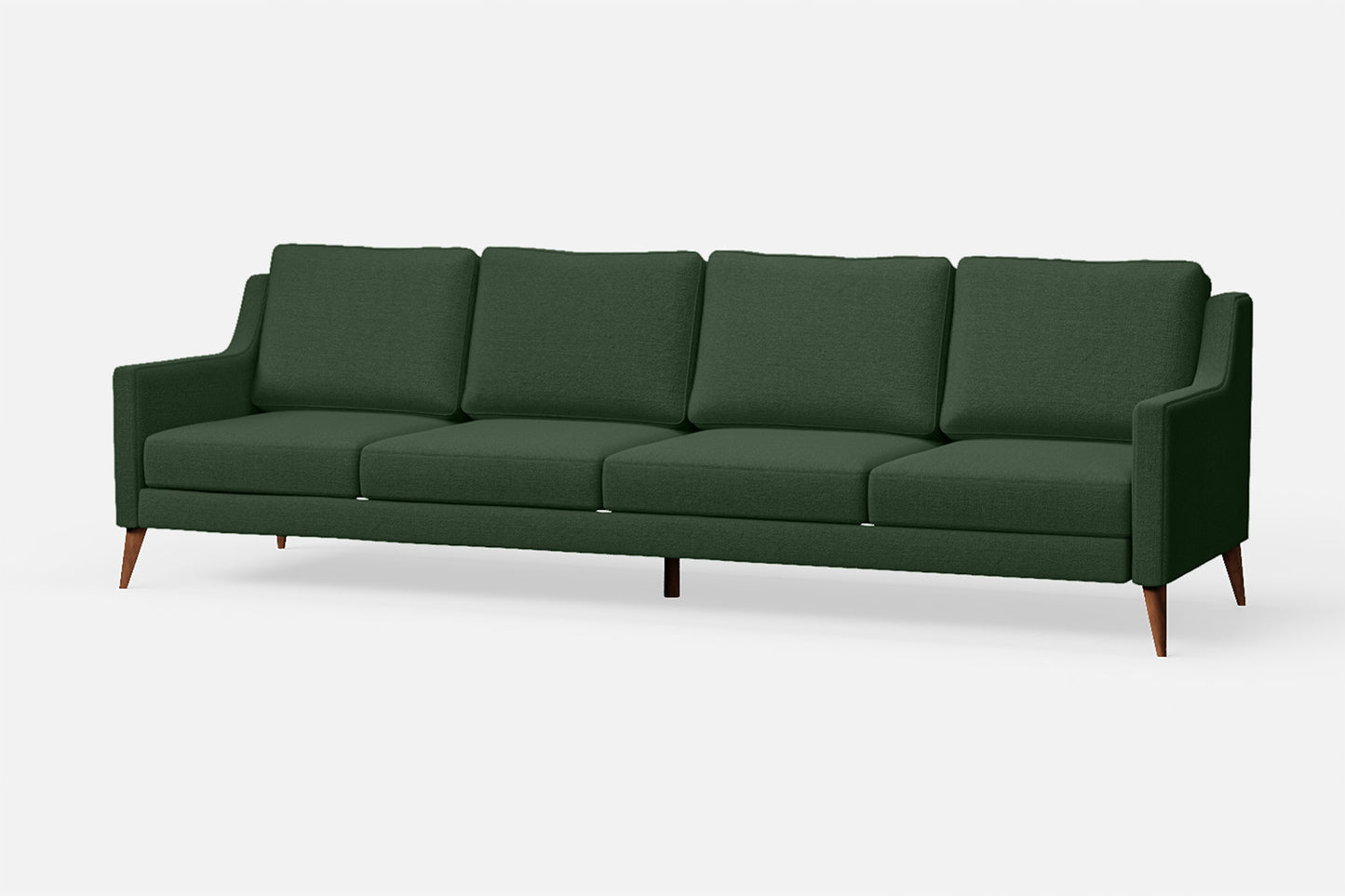 Aquila 4 Seater Sofa Forest Green Linen Fabric