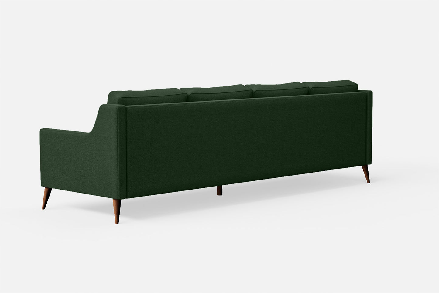 Aquila 4 Seater Sofa Forest Green Linen Fabric